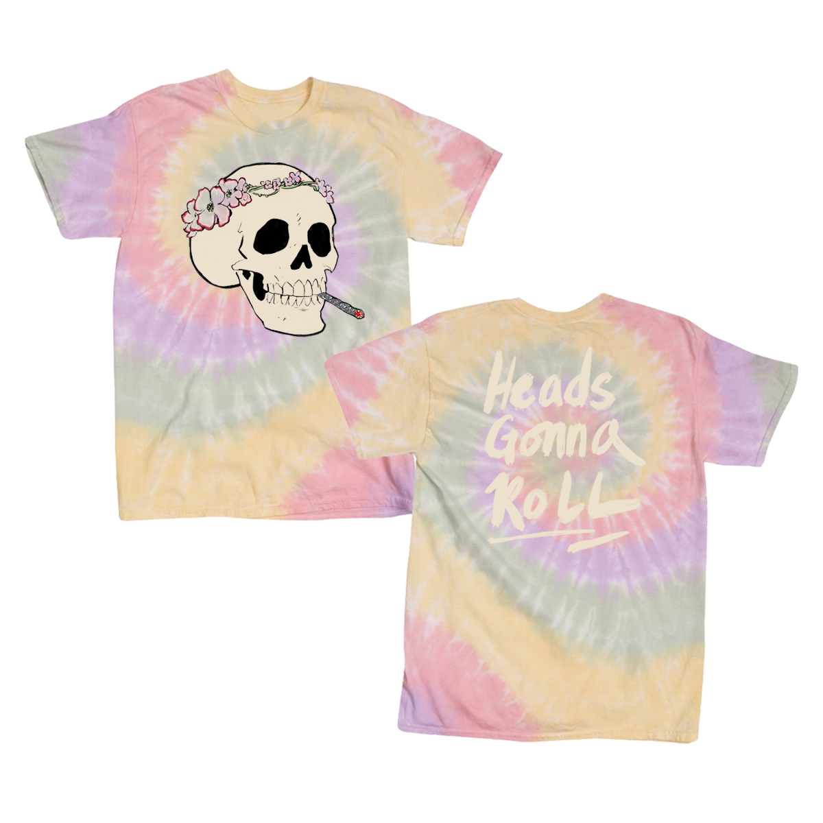 Heads Gonna Roll Tie Dye T-Shirt